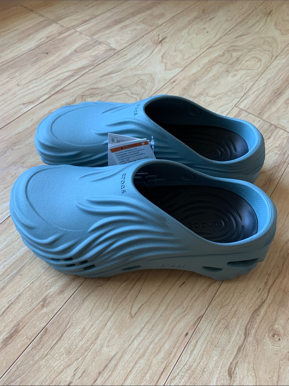 CROCS Echo Wave Clogs in Pond Colorway